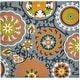 preview thumbnail 13 of 11, SAFAVIEH Handmade Cedar Brook Theodocia Modern Cotton Rug 5' Square - Blue/Orange - Square