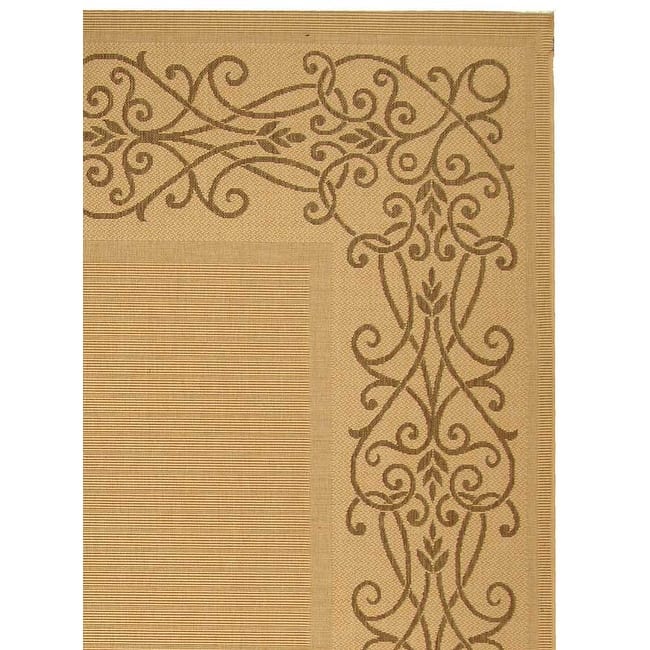 SAFAVIEH Courtyard Marylou Waterproof Patio Backyard Rug