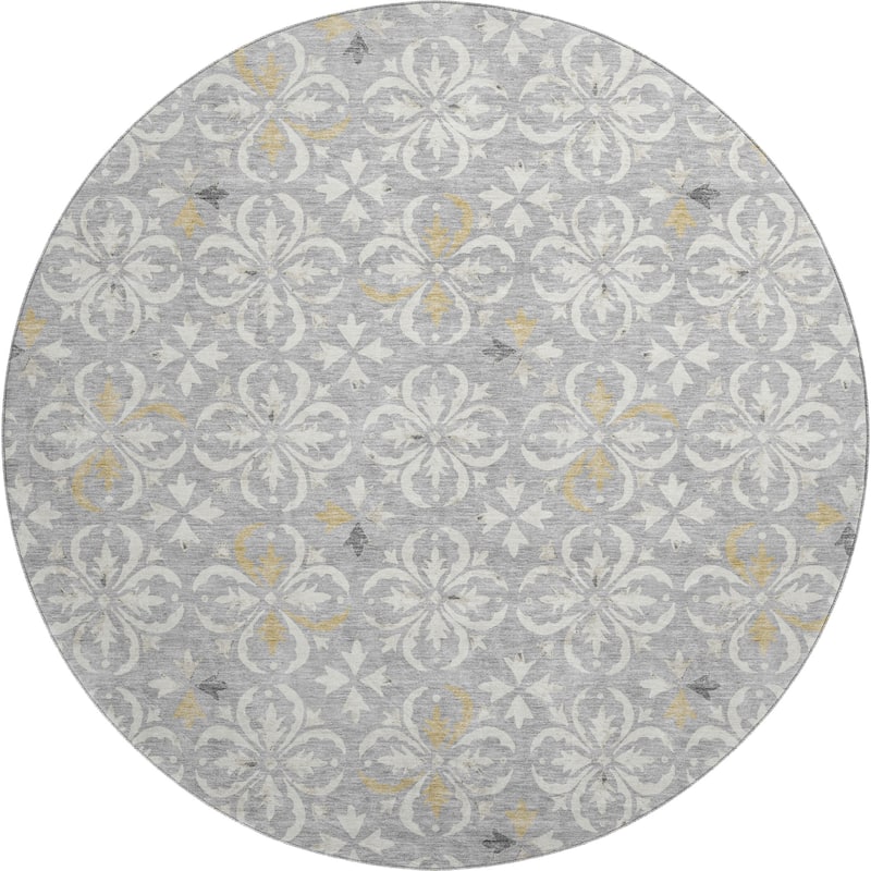 Premium Washable Super Soft Transitional Medallions Mayfield Rug