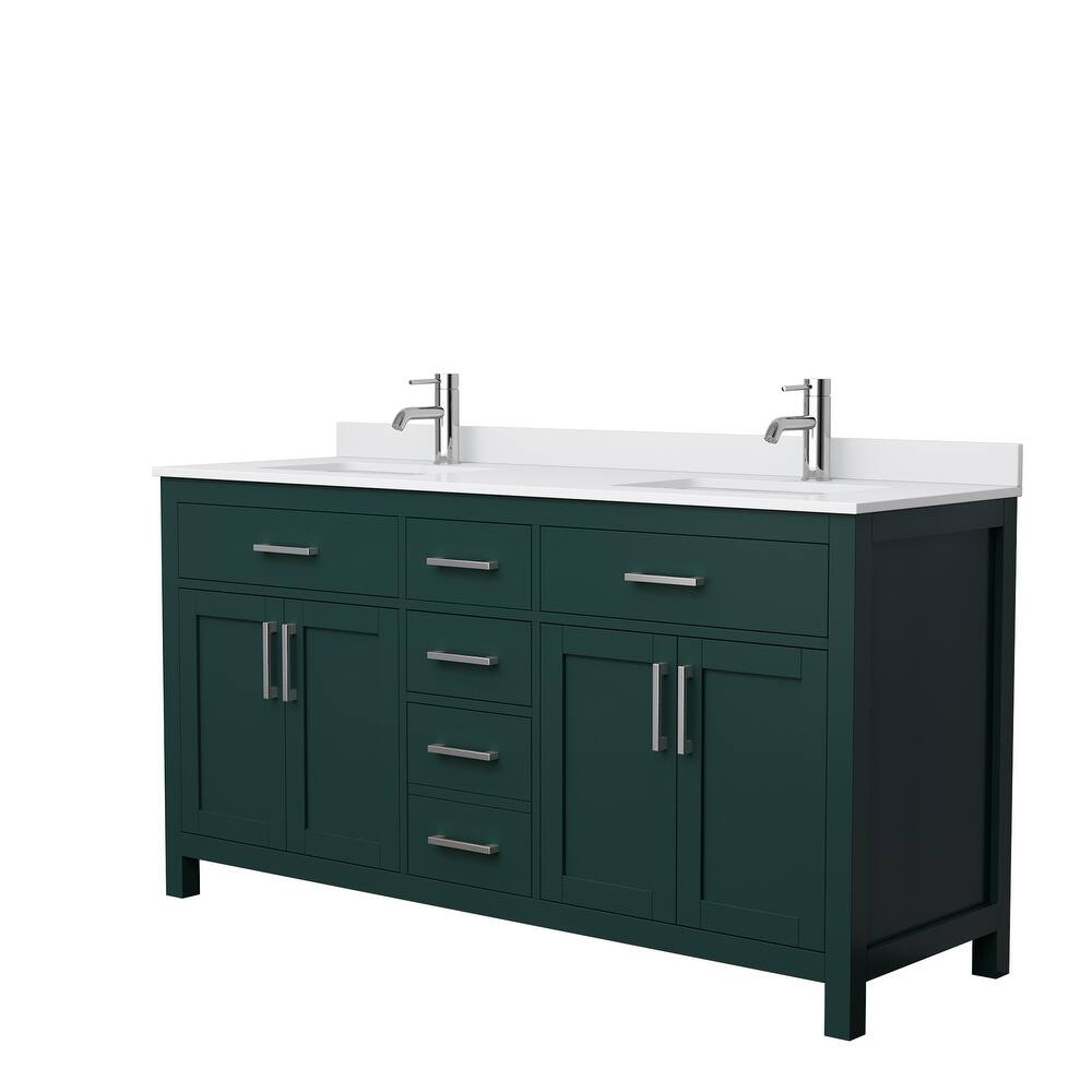 Beckett 66 Inch Double Vanity, Cultured Marble Top