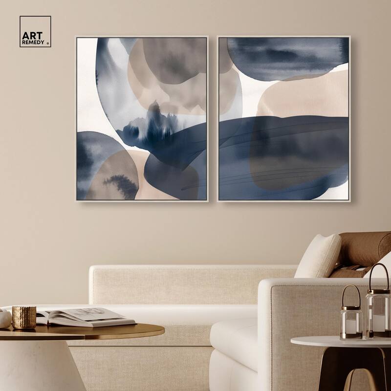 Rust and Noir Canvas Set of 2 by Art Remedy