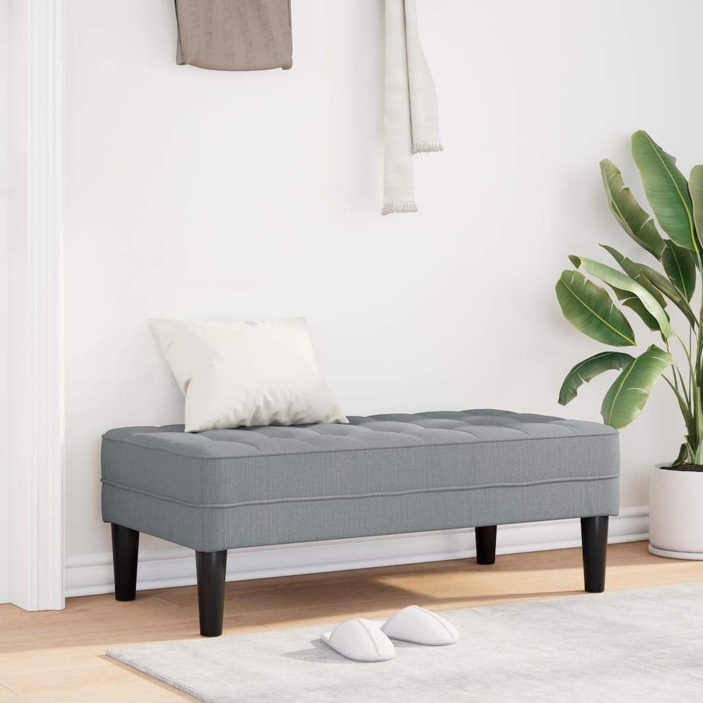 Elegant Fabric Storage Ottoman in Multiple Colors - 44.5 x 22.4 x 15.4 in