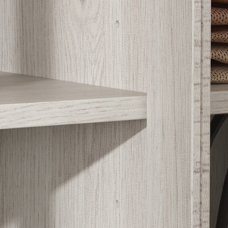 Elegant White Modular Bookcase: Stylish and Flexible Storage Solution for Your Home