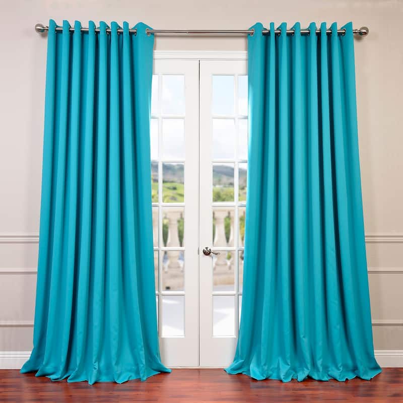 Exclusive Fabrics Extra Wide Room Darkening Grommet Curtain Panel - 100 x 108