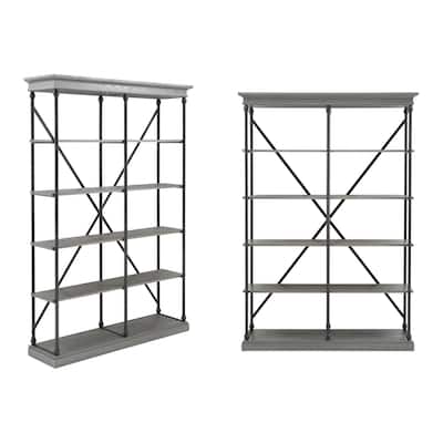 Dubrovnik Cornice Double Shelving Bookcase