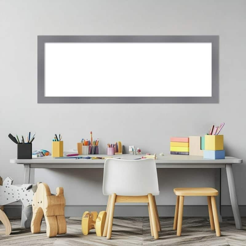 Amanti Art Edwin Grey Framed Dry Erase Magnetic Board