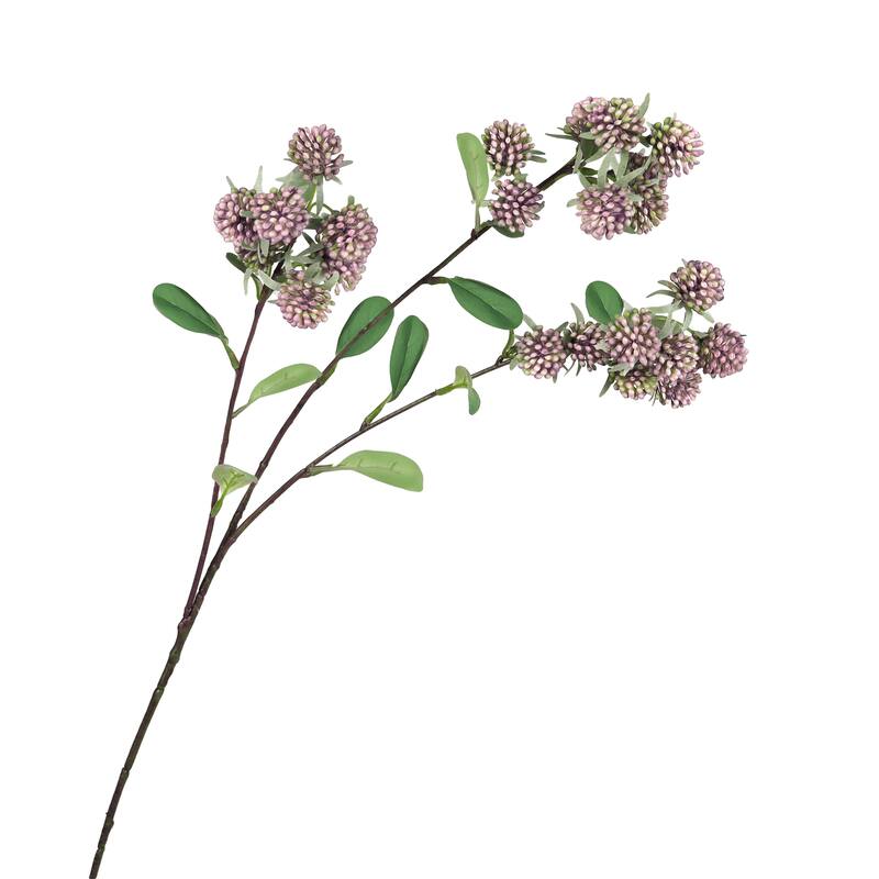 Set of 4 Dusty Mauve Artificial Wild Berry Flower Stem Spray 30in - 30" L x 6" W x 6" DP