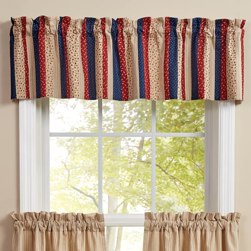 Park Designs Agate Lined Patch Valance 60" x 14" - 60" X 14"