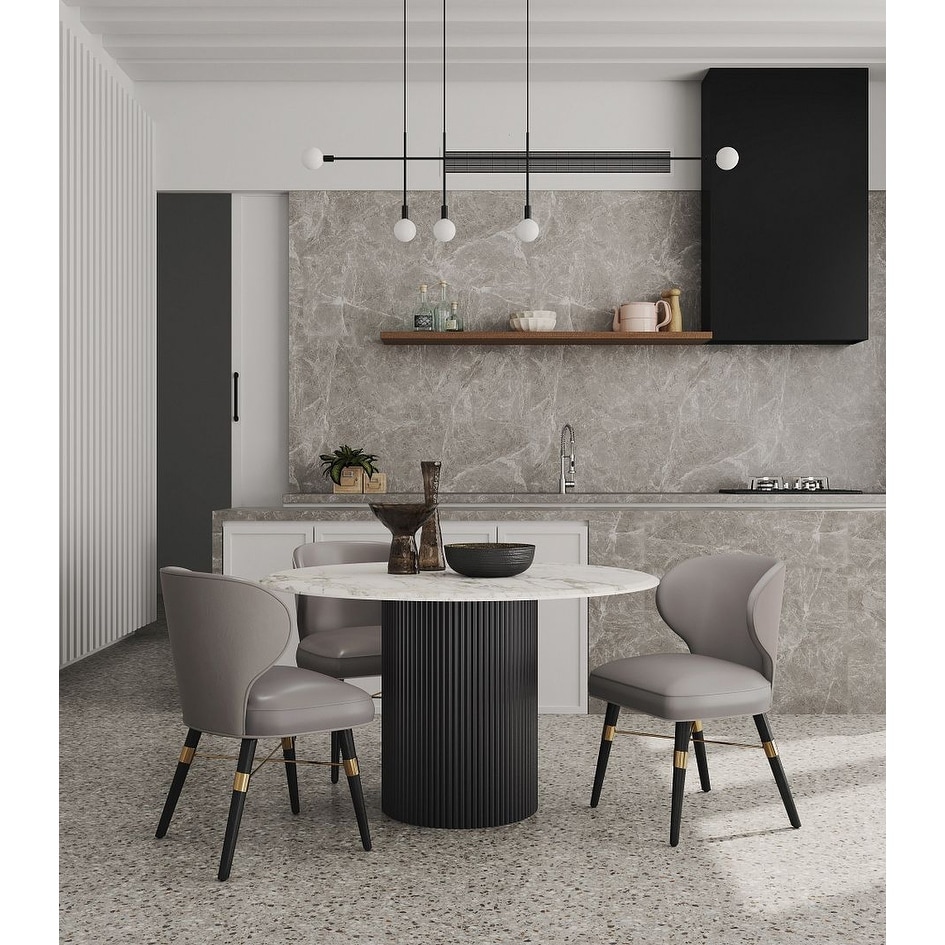 Taupe upholstered best sale dining chairs