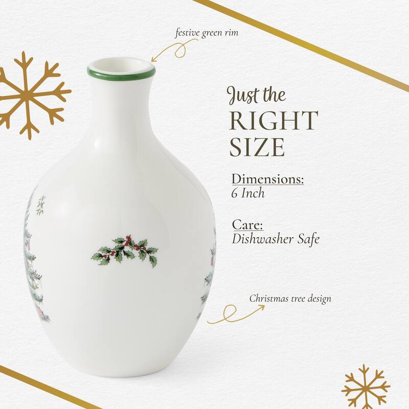Spode Christmas Tree Posy Vase