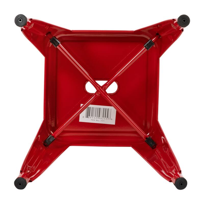 18 Inch Table Height Indoor Stackable Metal Dining Stool-Set of 4