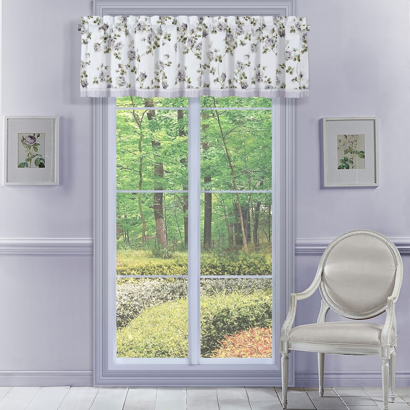Royal Court Rosemary Lilac Window Straight Valance