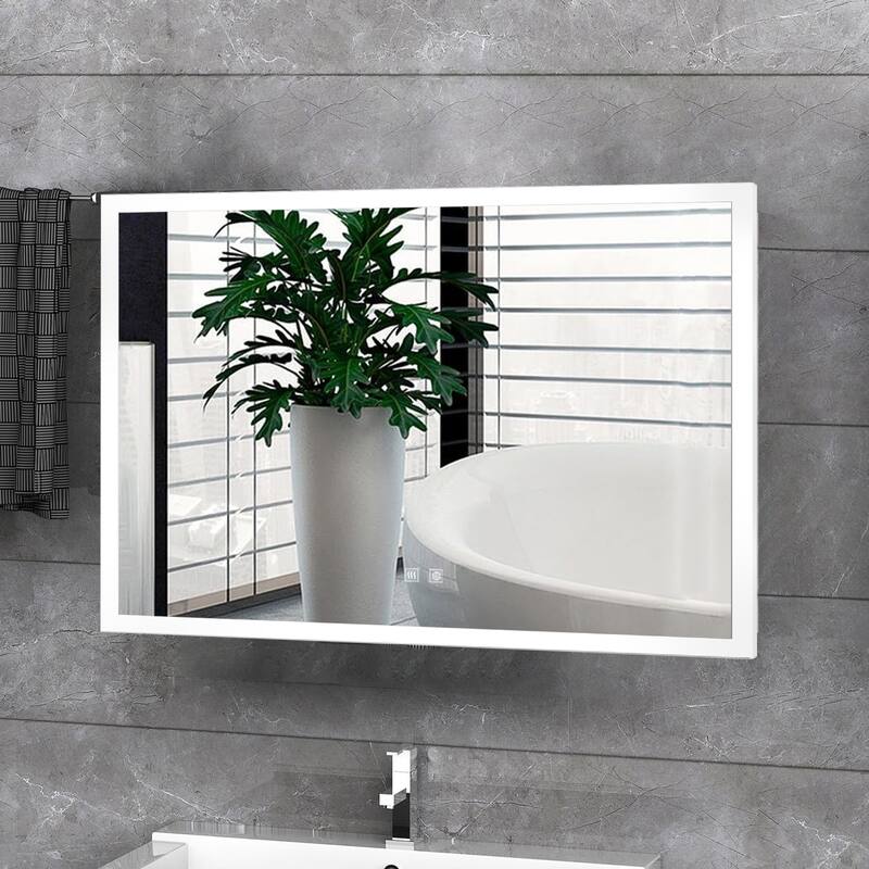 Aurorium LED Bathroom Vanity Mirror - N/A - 32 in W x 24 in H