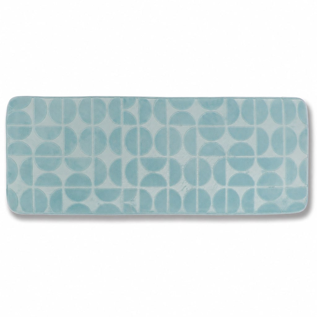 Demi-Lune Memory Foam Bathroom Runner, 17.7 x 47.2 in