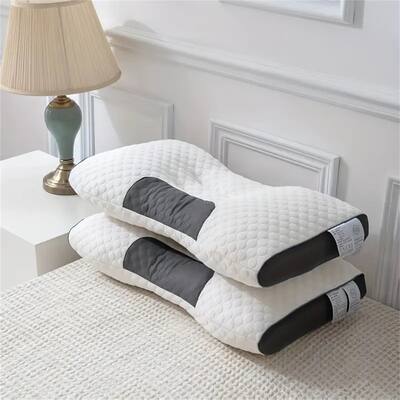 Ergonomic Pillow Contour Pillow Orthopedic Neck Traction Pillow for Shoulder Neck Pain Relief Side Sleeper - N/A