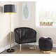 preview thumbnail 16 of 16, Silver Orchid Randolf Velvet Ottoman