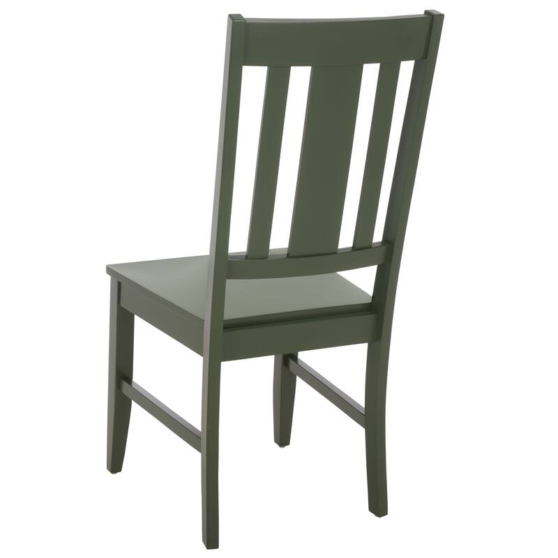 SAFAVIEH Home Roswitha Slat Back Side Chair - 18"W x 22"D x 39"H