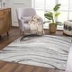 preview thumbnail 27 of 50, Hauteloom Liverpool Living Room, Bedroom Area Rug - Contemporary - Cream,Green - 7'10" x 10' 2' x 3' - Black, Grey