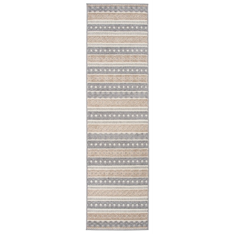 World Rug Gallery Contemporary Geometric Stripe Indoor/Outdoor Area Rug