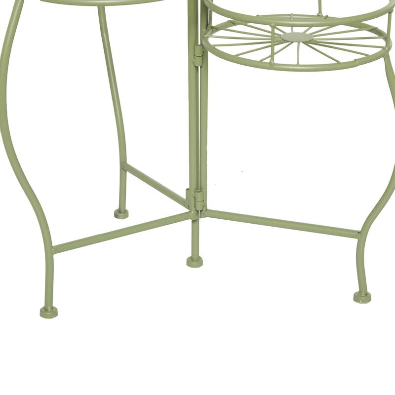 Metal Starburst Indoor Outdoor 3 Tier Indoor Outdoor Plantstand - Black, White, Green, Blue - Roche River Decor