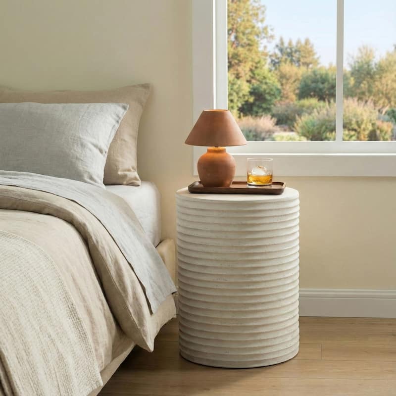 Modern Concrete Outdoor Side Table