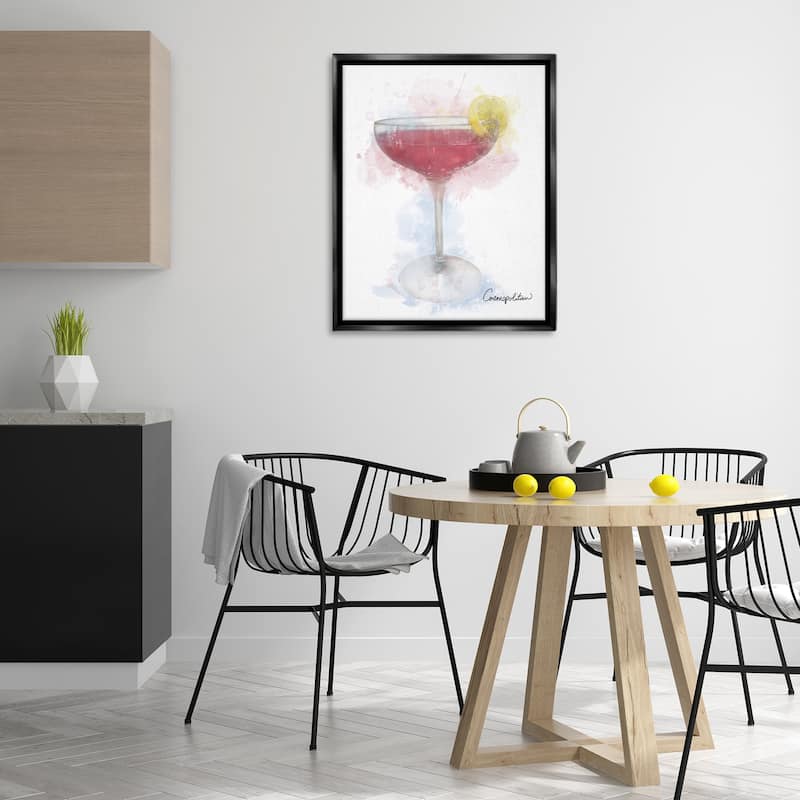Stupell Soft Faded Cosmopolitan Framed Floater Canvas Wall Art Design By Matthew Piotrowicz