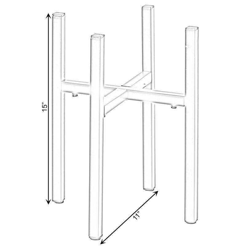 Adjustable Metal Plant Holder, Flower Pot Stand Expands from 9.5- 14.5 Inches