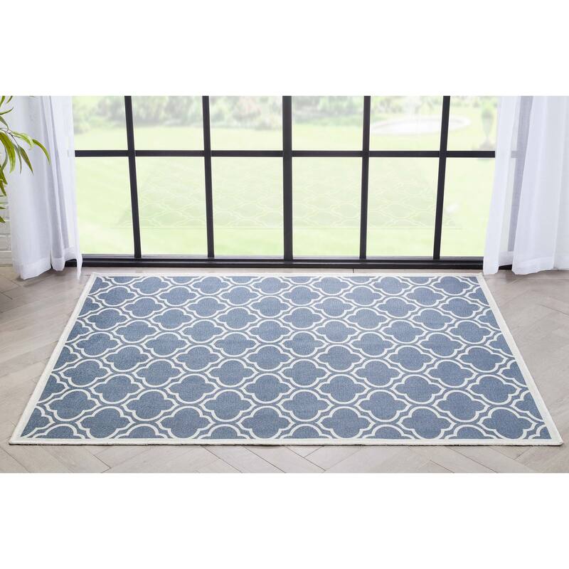 Well Woven Apollo Lattice Moroccan Machine Washable Area Rug