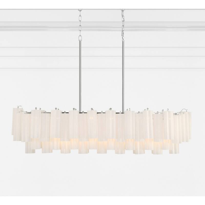 Crystorama Lighting Group ADD-317-WH Addis 14 Light 52" Wide Crystal