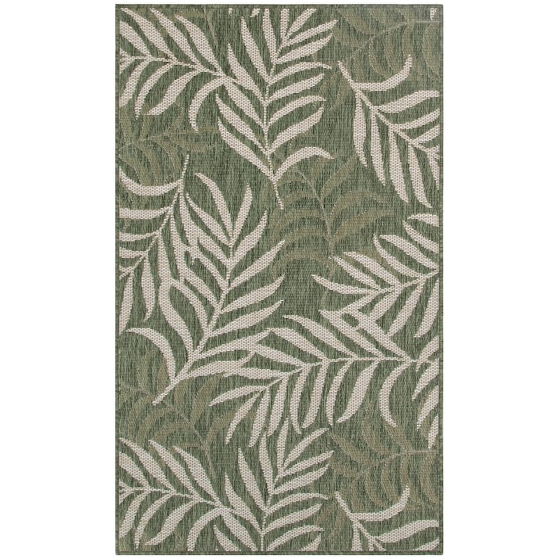Nourison Garden Oasis Indoor/Outdoor Nature Area Rug - 3'x5' - Green