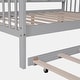 preview thumbnail 53 of 54, Wooden Twin Size House Bed with Trundle,Kids Bed with Shelf