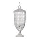 preview thumbnail 1 of 3, A&B Home Clear and Polished Silver 21-inch Grid Pattern Lidded Drink Dispenser