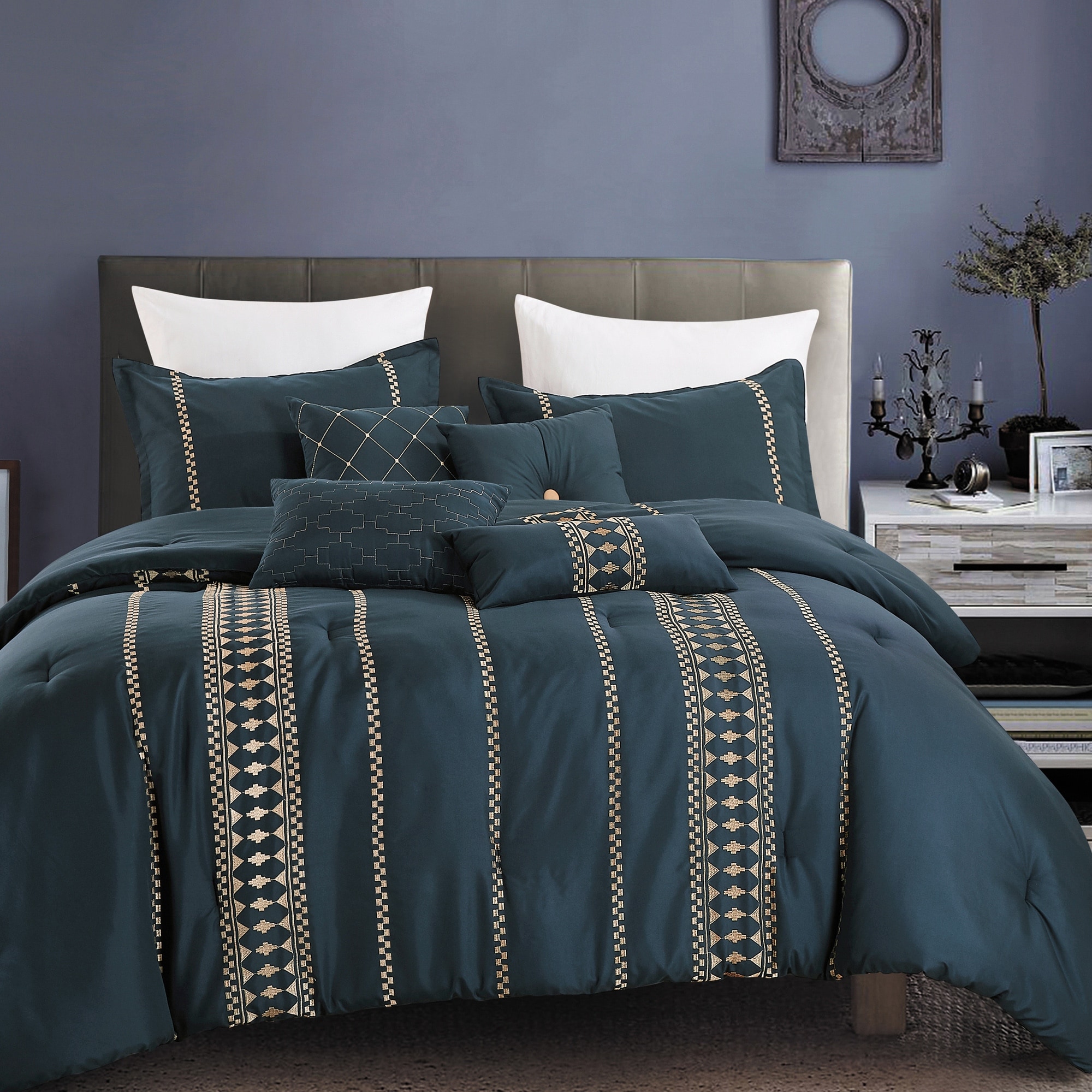 KISSA Luxury 7 Piece Comforter - On Sale - Bed Bath & Beyond - 34849335