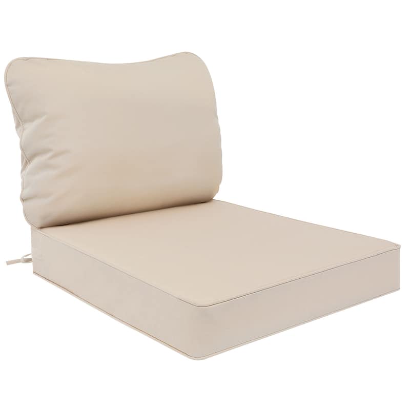 Waterproof Outdoor Deep Seat Cushion Set for Patio Furniture and Chairs