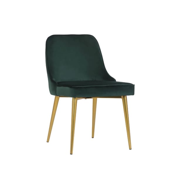 Green velvet dining chairs set of 2 on sale