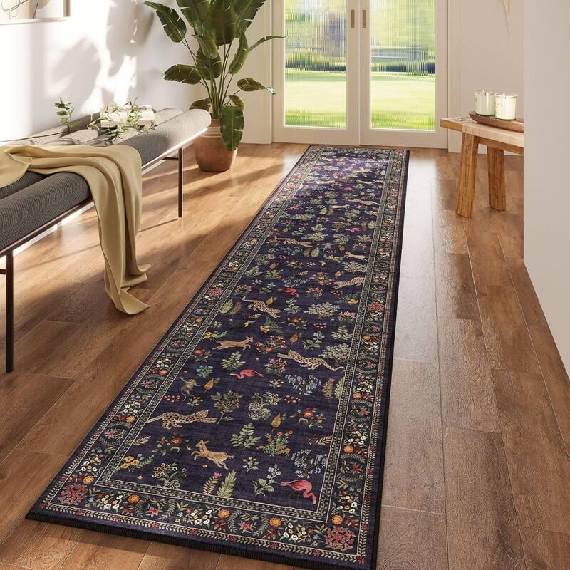 Kitchen Runner Rug Non Slip 2'x10' Long Washable Rugs - 120"L x 24"W