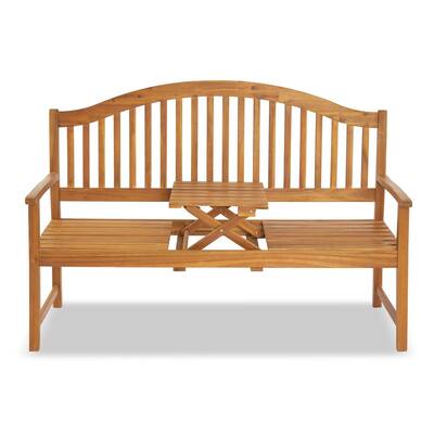 59 In Acacia Bench with Lift Table - N/A
