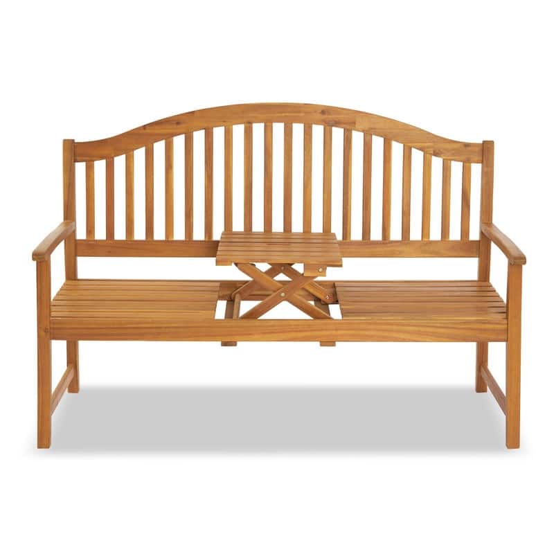 59 In Acacia Bench with Lift Table - N/A