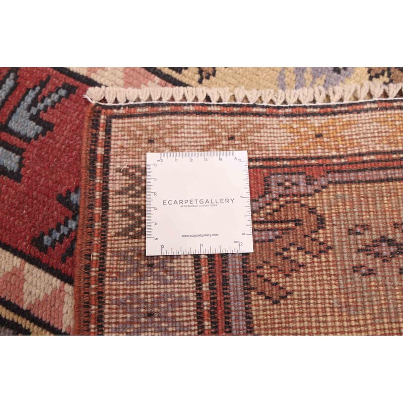 ECARPETGALLERY Hand-knotted Melis Vintage Red Wool Rug - 2'4 x 9'8