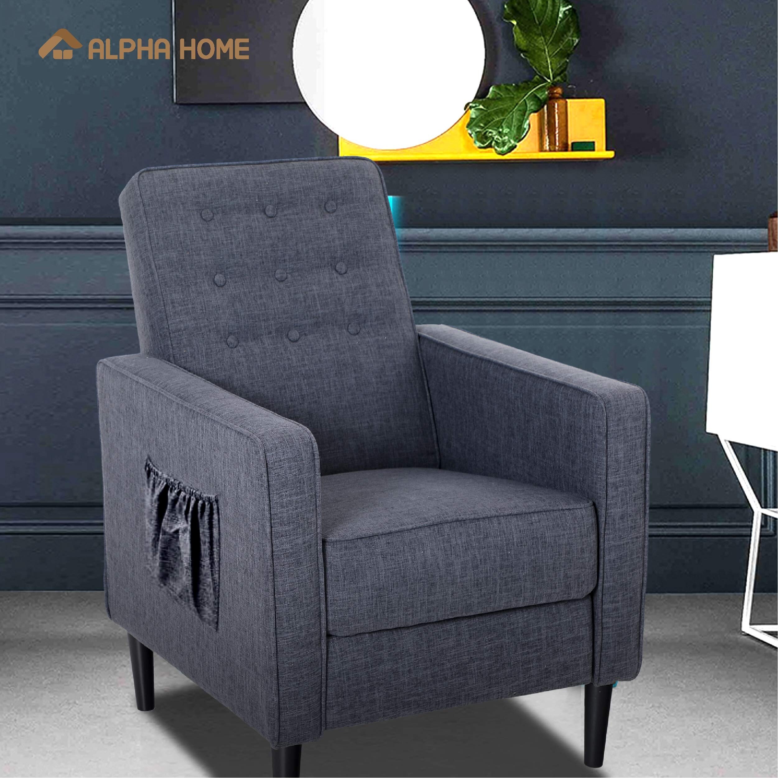 Alpha Home Recliner Chair For Elderly Reclining Wing Back Sofa For Living Room Fabric Upholstered Single Lounge Glider Chair Overstock 31979608