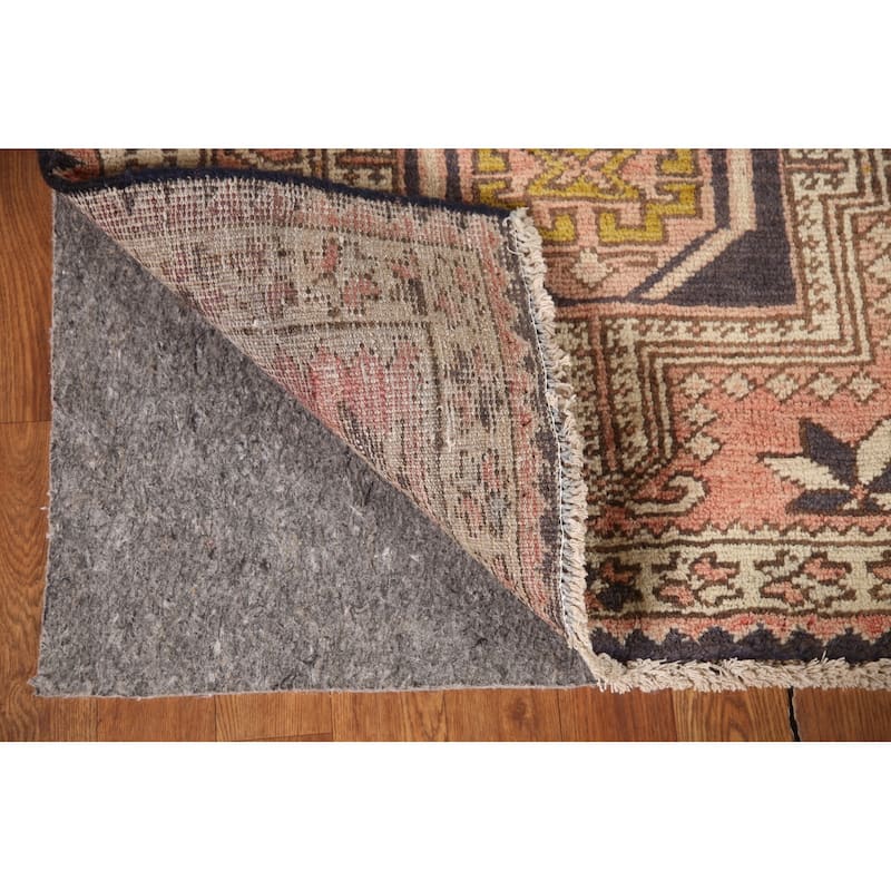 Gharajeh Persian Vintage Runner Rug Hand-knotted Wool Carpet - 2'10"x 10'6"