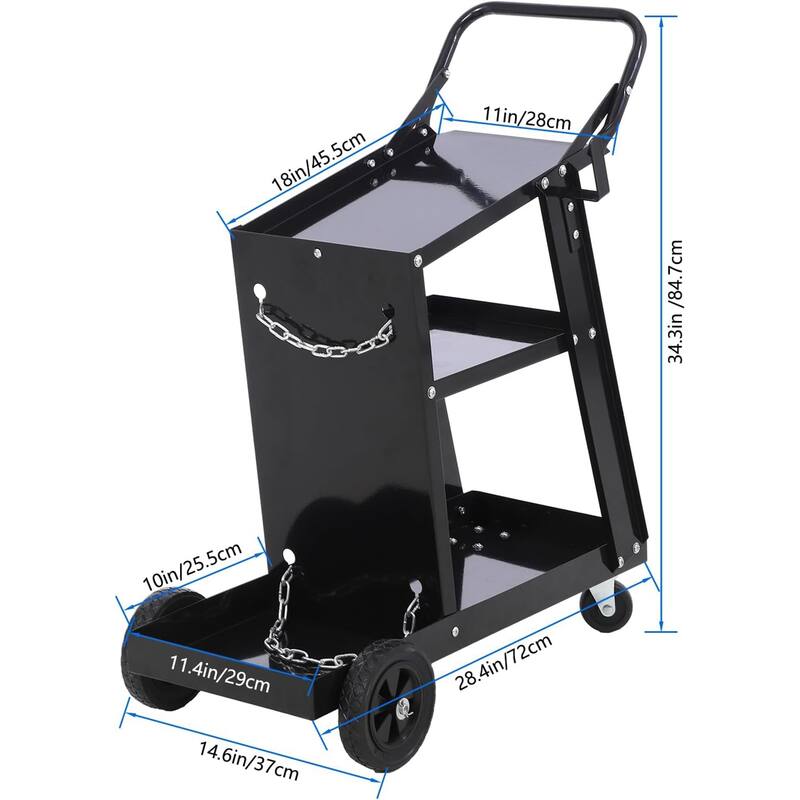 220 lbs Welder Cart for TIG MIG Welder and Plasma Cutter