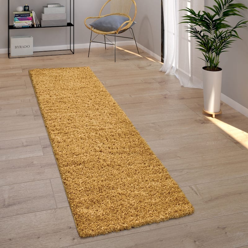 Plain Shag Rug For Living Room or Bedroom in pastell colors