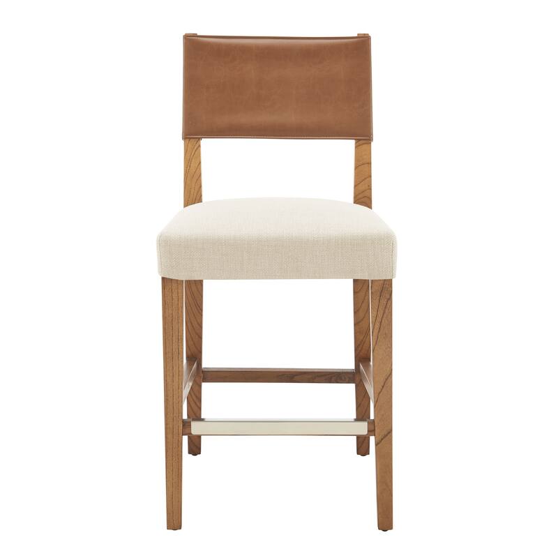 NPD Furniture Kylo Faux Leather/Fabric Counter Stool