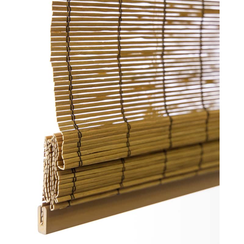 Chicology Light Filtering Cordless Natural Woven Bamboo Window Shade