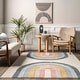 preview thumbnail 6 of 7, Nuloom Jerri Double Half Rainbow Kids Area Rug