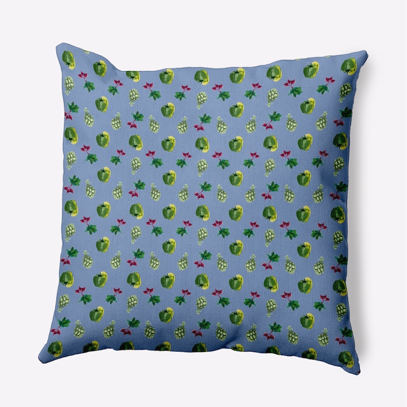 Three Veggies Pattern Decorative Throw Pillow - Cornflower - 20" x 20"