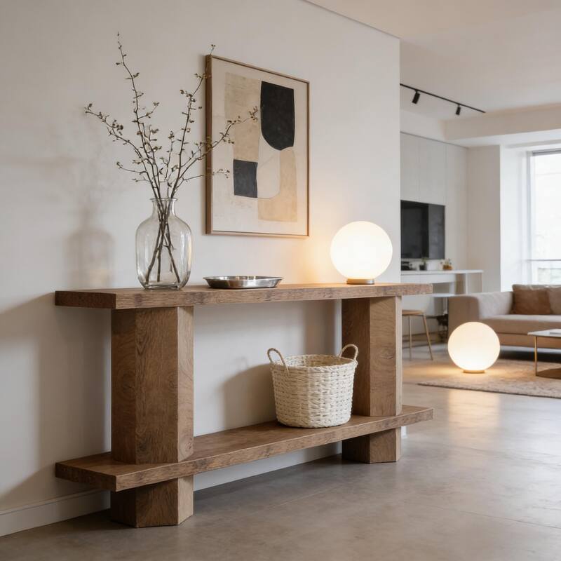 2-Tier Bedside Table, Sofa Table, Console Table, Hallway Table