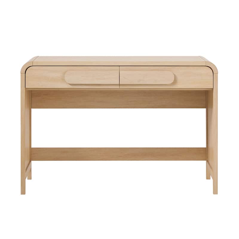 Middlebrook Designs Waterfall Desk with Center Drawers