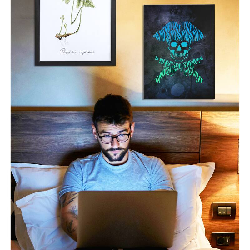 CoTa Global Pirate Light Up LED Wall Art - Changing Color LED Light - 15.75Lx11.9Wx1H inches